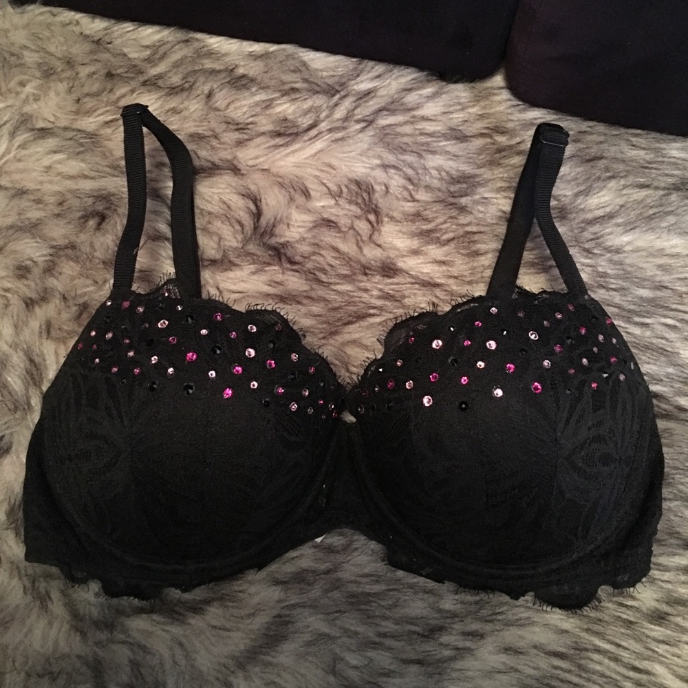 Victoria’s Secret Swarovski  Black Date Bra